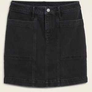 Old Navy Black Denim Skirt